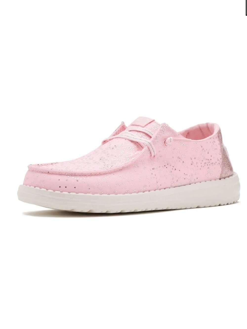 Hey Dude Kids Pink Glitter Slip-Ons Sz 5 NEW NWT LAST PAIR - Picture 2 of 7